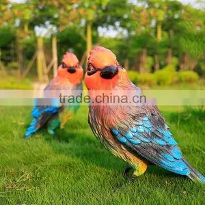 Factory Promotion Life Size Resin Parrot Fiberglass Animals for Sale thumbnail-1