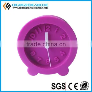 Round Shaped Digital Alarm Clock, Promotional Silicone Clocks, Smart Table Clock thumbnail-1
