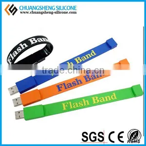Multifunctional Various Capacity Candy Color Silicone USB Wristband, USB Drive, 32GB USB thumbnail-1