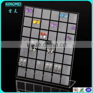 High Quality Kingmei Clear Acrylic Earring Display Holder thumbnail-6