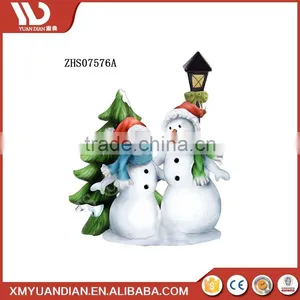 Home & Garden Decoration Resin Craft Xmas Santa Imported Resin Christmas Ornaments Wholesale Mini Led Light thumbnail-1
