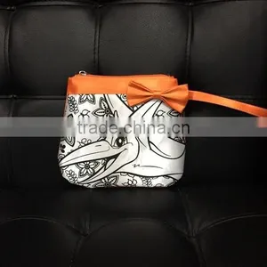 Animation Style DIY Schoolbag Graffiti Bag Children Clutch Wallet Hand Bags thumbnail-2