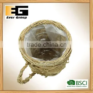 Cheap Natural Rattan Teapot for Sale/Garden Planter thumbnail-1