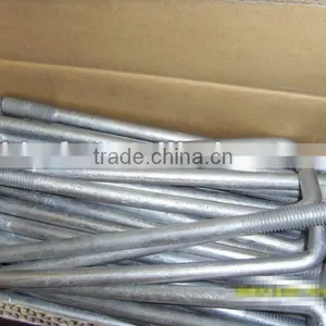 Hot Dipped 1/2" &3/4"*10" Galvanized L Type Anchor Bolt China Supplier thumbnail-1