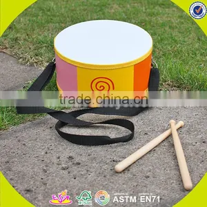 Wholesale Simple Style Wooden Toy Double Drums Funny Wooden Toy Double Drums for Toddlers W07J004 thumbnail-3