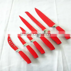 7 PCS White Spray Non-stick Knives Set thumbnail-2