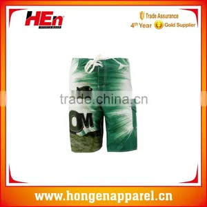Hongen Apparel Sublimated Printing Board Shorts Custom, Bodybuilding Men Shorts, Quick Dry Surfing Shorts thumbnail-1