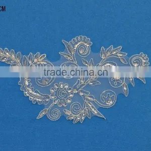 Beautiful Embroidery Lace Flower Hand Sequin Indian Ladies Fashion Suits thumbnail-1
