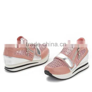 Brand Casual Women Height Increasing Shoes Sample, Leather Increase Height Hidden Insole Shoes, Height Increasing Sports Shoes thumbnail-4