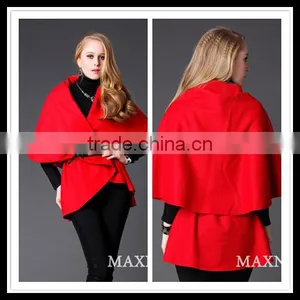 Hot European Style Women Fashion Trench Coat With Bat Wing Sleeve thumbnail-1