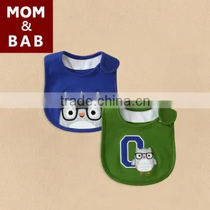 2014 MOM AND BAB Branded Baby Product Highly Quality Baby Bibs Owl Design, Hot Sale Baby Bibs thumbnail-1