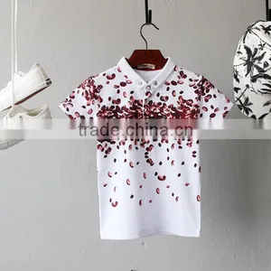 Zm35667a New Style Summer Printed Tops Boys Dress Shirts thumbnail-1
