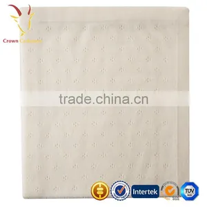 High Quality Soft Knitted Plain 100% Cashmere Wool Infant Baby Blanket thumbnail-4