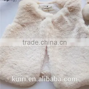 Girl Winter White Faux Fur Clothes 2016 New Brand Girls Fur Vest Waistcoat Comfortable Toddler Baby Kids Fur Vests Coat Clothes thumbnail-4