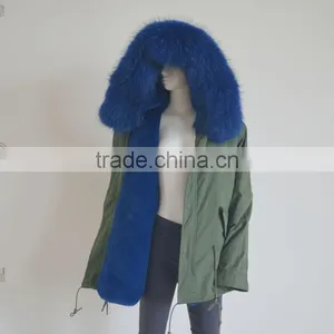 Myfur High Quality Removable Faux Fur Lining Matched Color Raccoon Fur Hood thumbnail-2