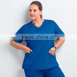 New Style Plus Size Hospital Medical Nurse Uniform Design Scrub Suit Set thumbnail-5