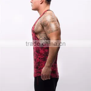 Hot Sale Muscle Tank Top Wholesale Fitness Breathable Body Building Tank Top Men thumbnail-3