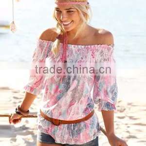 Summer Casual Women Clothing Printed T Shirt Ladies Short Sleeve Blouse Tops thumbnail-6