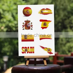 Custom Flag Face Tattoo Temporary Tattoos thumbnail-1