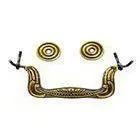Plastic Coffin Handles With Steel Wire Inside , Gold Color Casket Furniture HP012 thumbnail-1