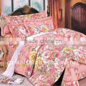 Shivering Flower Printed Cotton Bedding Set thumbnail-1