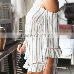 Top Quality White Two Piece Navel Revealing Latest Women Fashion Nighty Dress thumbnail-4