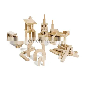 Early Educational Kids Learning Wooden Montessori Building Blocks Set thumbnail-4