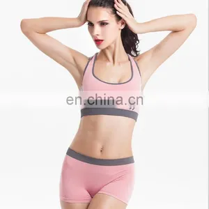 Top Quality Wholesale Seamless Hot Sexy Custom Women Sports Bra+Brief thumbnail-5