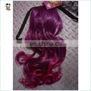 Womens Cosplay Fancy Dress Red Sexy Long Curly Ponytail Hair Extensions HPC-0139 thumbnail-6