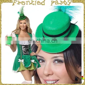 Green Beer Oktoberfest Costume With Oktoberfest Hat thumbnail-1