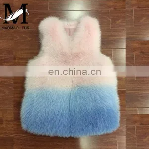 2016 Winter Top Sell Women's Gilet Fashion Luxurious Real Fur Vest thumbnail-2