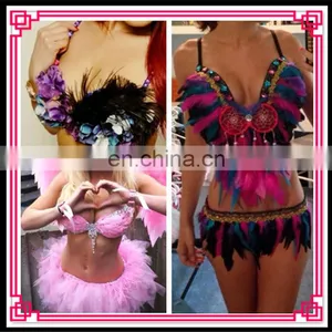 Aidocrystal Handmade Belly Dance Performance Costume for Women Belly Dance Costumes thumbnail-1