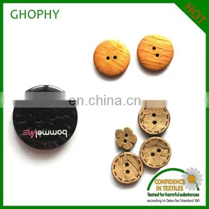 Fashion Natural High Quality Bamboo Buttons All Shapes Are Available thumbnail-3