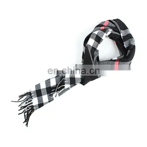Classic Design Men Tartan Scarf With Fringe thumbnail-6
