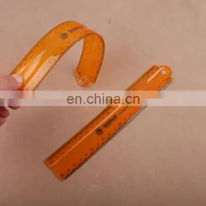 20cm Customer PVC Curve Flexible Soft Clear Plastic Ruler thumbnail-4