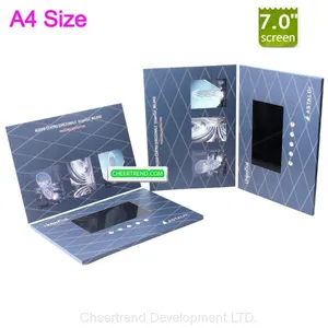 New Business Paper Video Book/Cheaper Lcd Video Brochure/Wedding Gift Video Card thumbnail-5