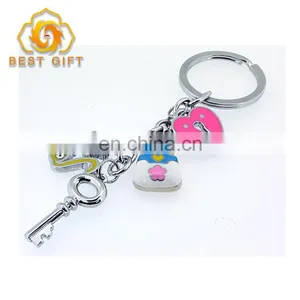 Custom Creative 2D Design Painted Many Colors Strap Keychains thumbnail-5