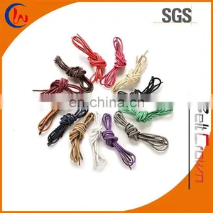Waxed Shoe Laces Round Coloured Shoelaces 3-5mm Foot Rope thumbnail-1