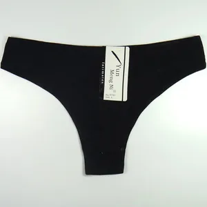 Yun Meng Ni Sexy Underwear Plain Colors T-back Cotton G-string Thongs For Women Panties thumbnail-5