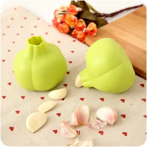 Free Sample Food Grade Nontoxic Silicone Kitchen Accessories Garlic Stripper thumbnail-5