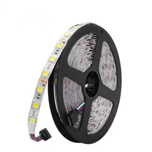 DC12V CCT LED Strip 5050 60LEDs/m,5M/lot IP20 / IP65 Color Temperature Adjustable 2 IN 1 White+Warm White CWW LED Strip thumbnail-1