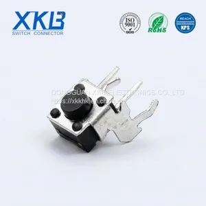 Hot Sale China XKB Tact Switch Pin Type 6.0x6.0 Side Operation With Bracket, Strength Can Be Customized thumbnail-1