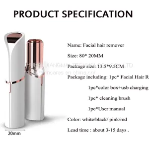 Portable Painless Face Lipstick Mini Lady Womens Facial Hair Remover Electric Epilator thumbnail-1