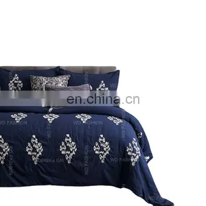 100% Polyester Microfiber United States Embroidery Bedspread/quilted Bedspread/skirted Bedspread Bedding Set thumbnail-1