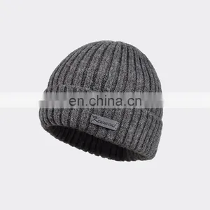 Cheap Price Unisex Embroidery Print Logo Winter Knitted Beanie thumbnail-2