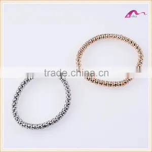 Fashion Custom Gold Bead Couple Bangles And Bracelets thumbnail-1
