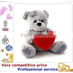 OEM Stuffed Toy,Custom Plush Toys, Bear With Red Heart Toy thumbnail-5