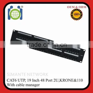 Hot Sale 48 Port Utp CAT.6 Fiber Patch Panel thumbnail-2