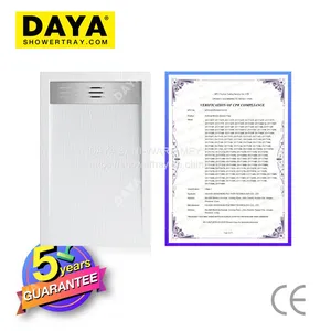 Good Price White Square Bathroom Bathroom Resin Shower Tray thumbnail-3