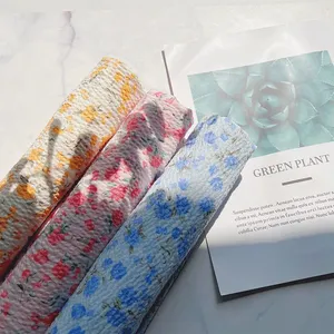 2018 Fashion Hot 100% Polyester Crepe Fabric Moss Padded Printing Fabric Factory thumbnail-2